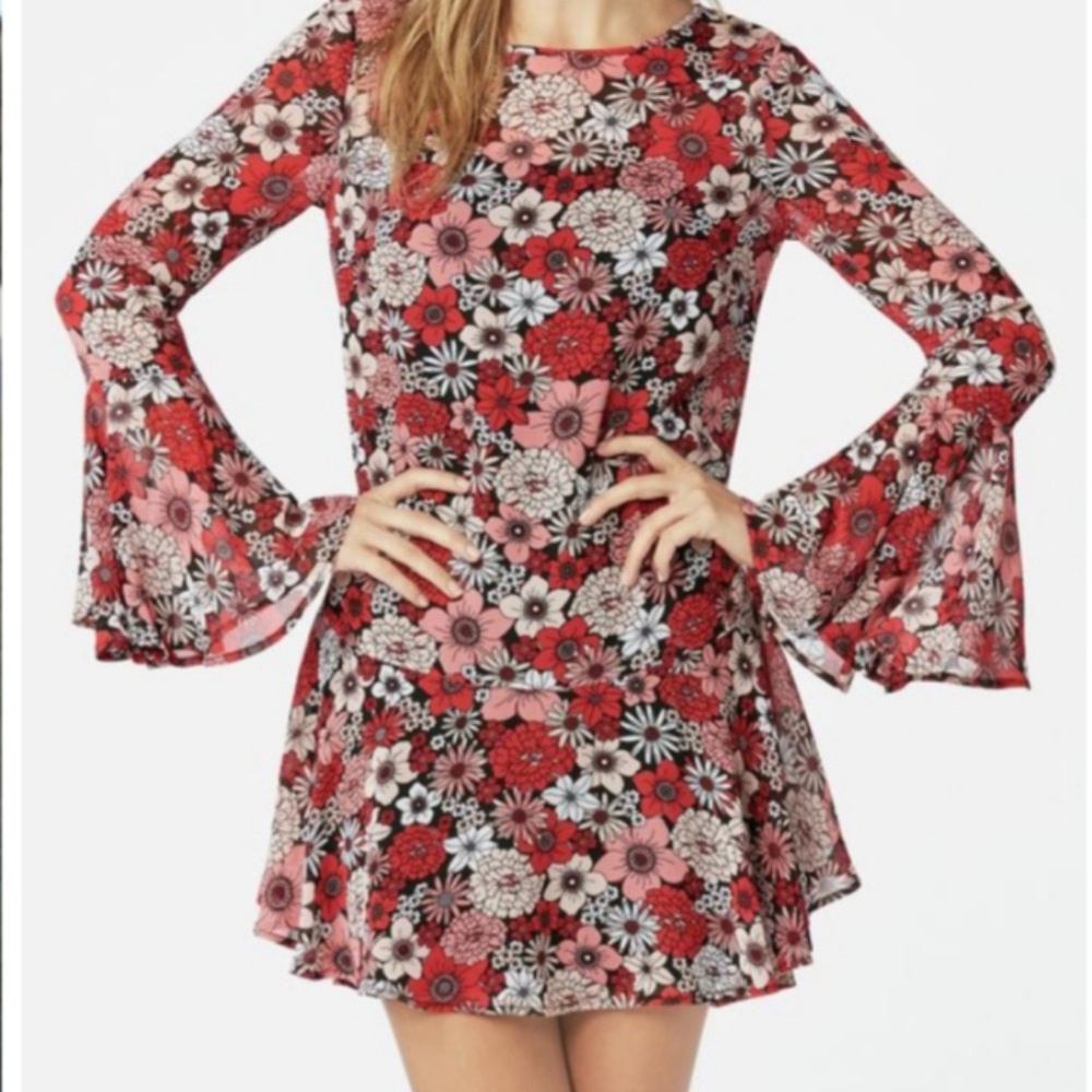 Flowy floral dress